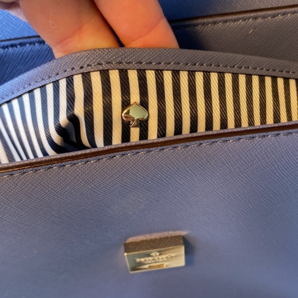 Kate Spade Cameron Street Byrdie Birdie Crossbody Bag In Blue Oyster - Picture 7 of 14